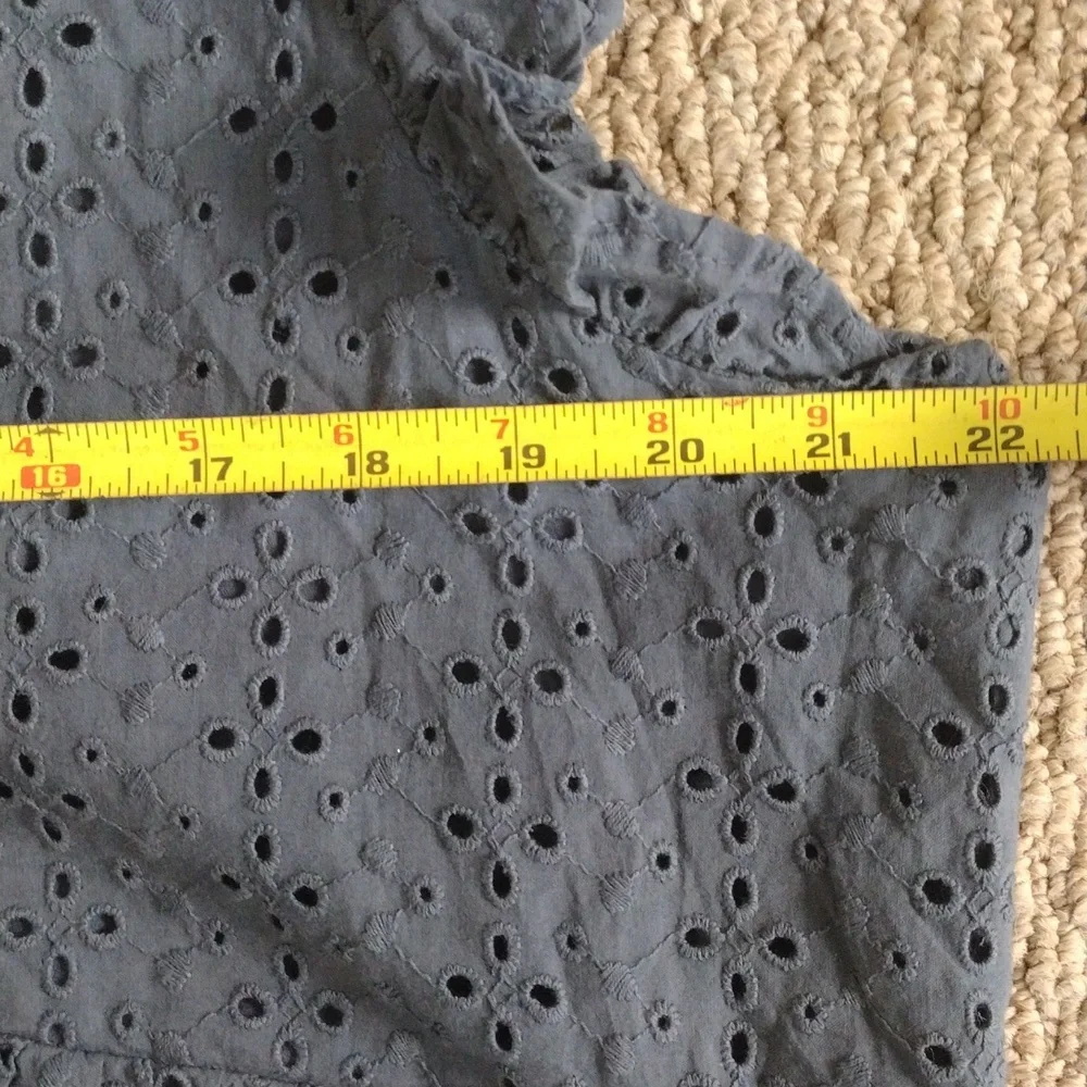 Knox Rose Women's Blue Eyelet Dress, Size XL, 100% Cotton. - Picture 9 of 16